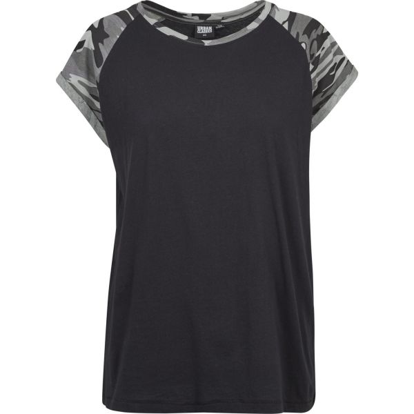 Urban Classics Ladies - RAGLAN Contrast Top Long Shirt