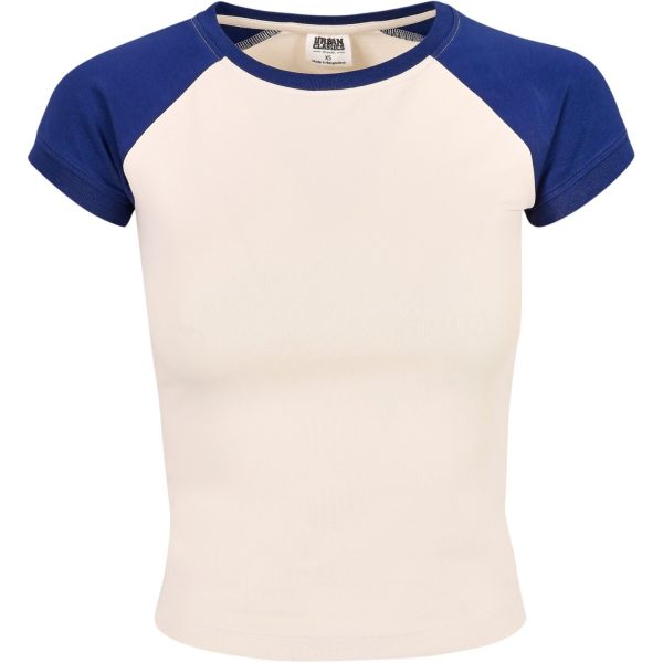 Urban Classics Ladies - Organic Stretch Retro Baseball Shirt