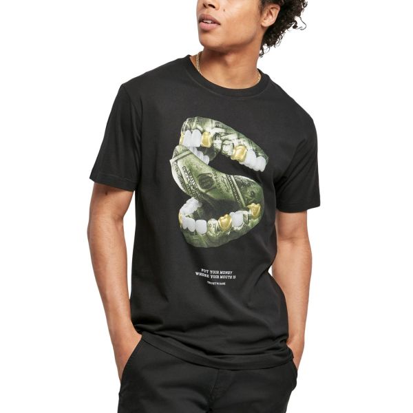 Mister Tee Grafic Shirt - MONEY MOUTH black