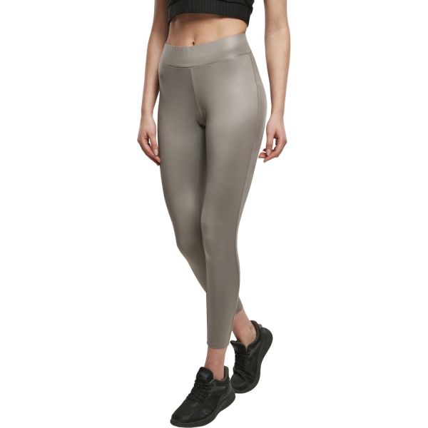 Urban Classics Ladies - Leggings en similicuir violet