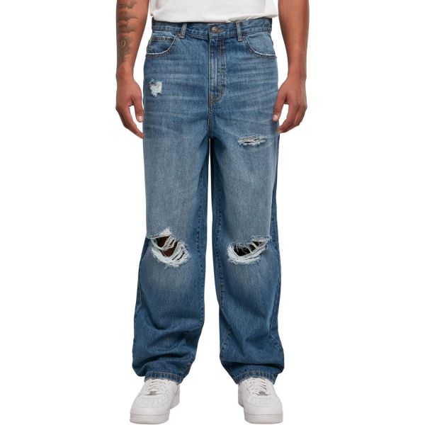 Urban Classics - Distressed Loose-Fit 90s Denim Jeans