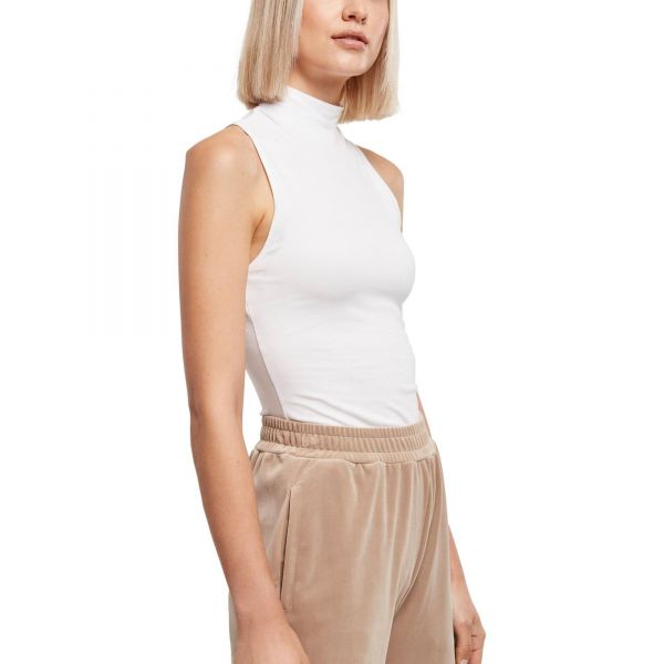 Urban Classics Ladies - Sleeveless Turtleneck Body white