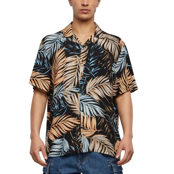 Urban Classics - Viscose Resort Shirt Hemd palm