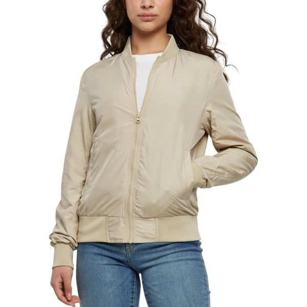 Urban Classics Ladies - LIGHT BOMBER Jacket sand beige