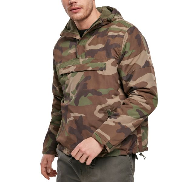 Brandit WINDBREAKER Pull-Over Army Windjacke, gefüttert