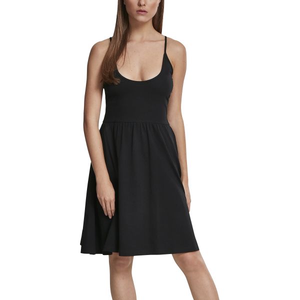 Urban Classics Ladies - Spaghetti Stretch Dress black