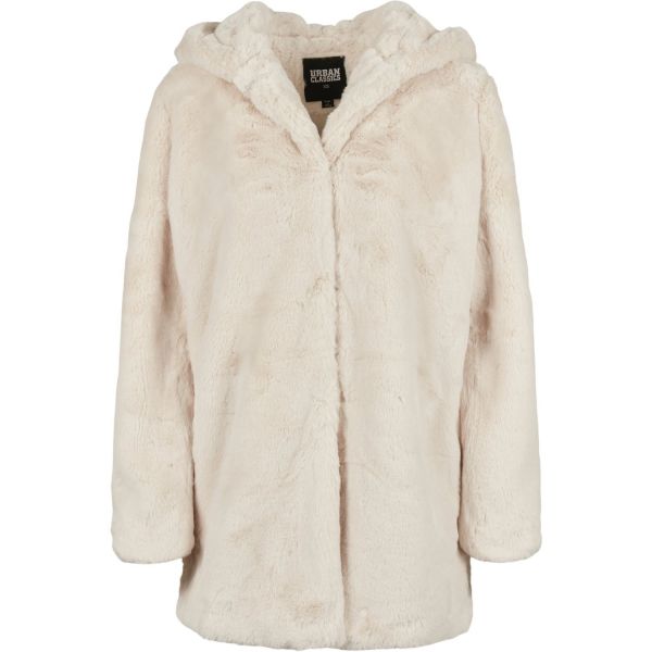 Urban Classics Ladies - Hooded Teddy Manteau toffee