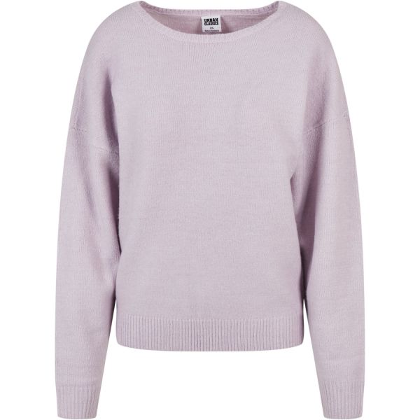 Urban Classics Ladies - Chunky Fluffy Sweater softlilac