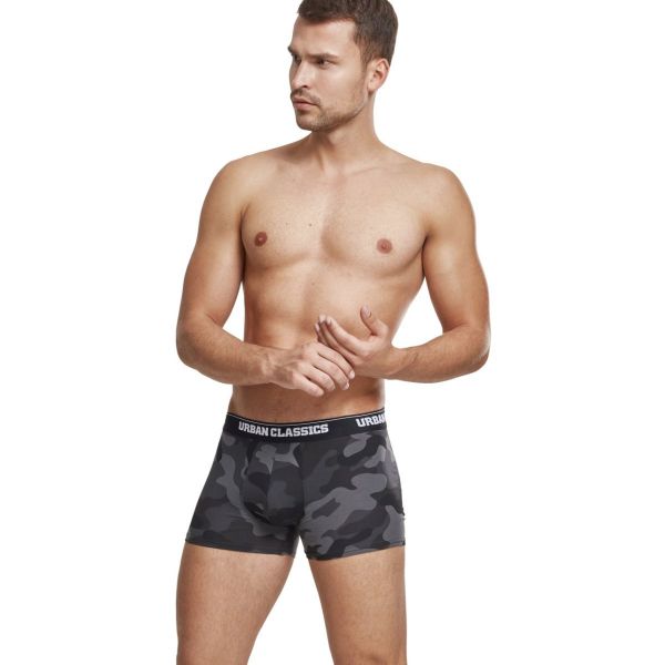 Urban Classics - Boxer Shorts 2-pack wood / dark camo