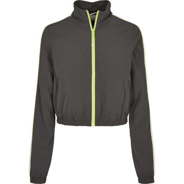 Urban Classics Ladies - VINTAGE Short Track Jacket charcoal