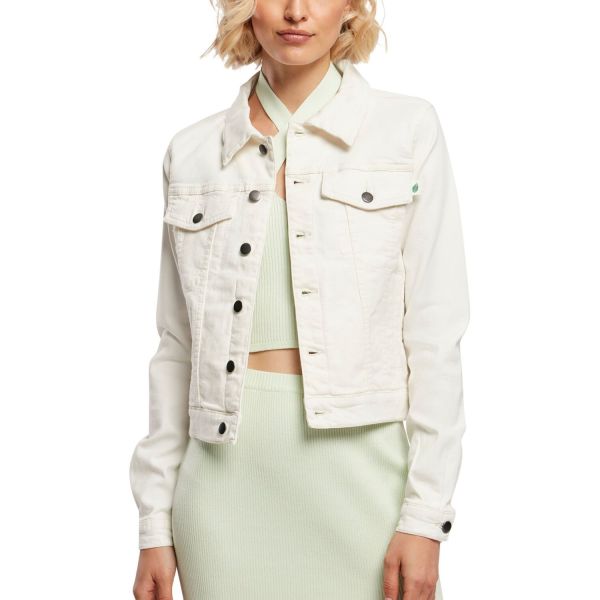 Urban Classics Ladies - Organic Denim Veste offwhite raw