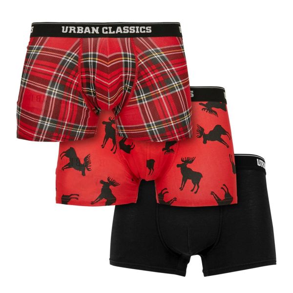 Urban Classics - PLAID Boxer Shorts 3er Pack