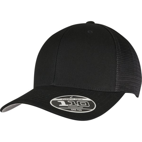 Flexfit 110 Trucker Mesh Snapback Cap - noir