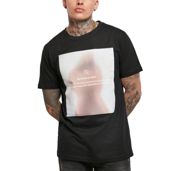 Mister Tee Grafic Shirt - SENSITIVE CONTENT black