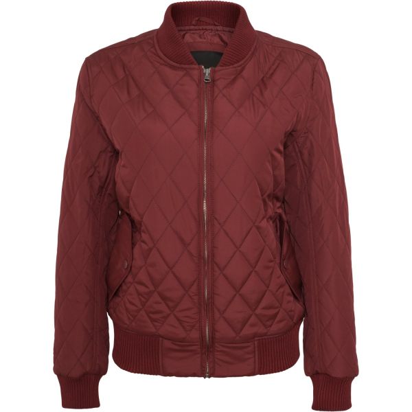 Urban Classics Ladies - DIAMOND QUILT NYLON Jacket olive