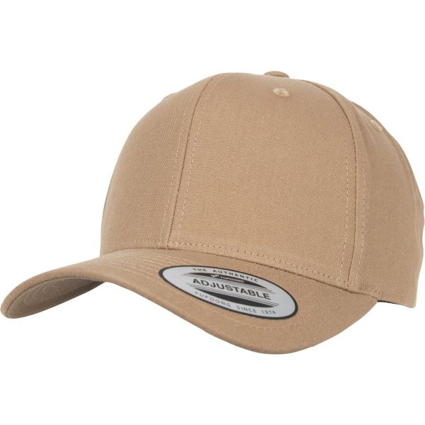 Flexfit 6-Panel Curved Metal Strapback Cap - beige