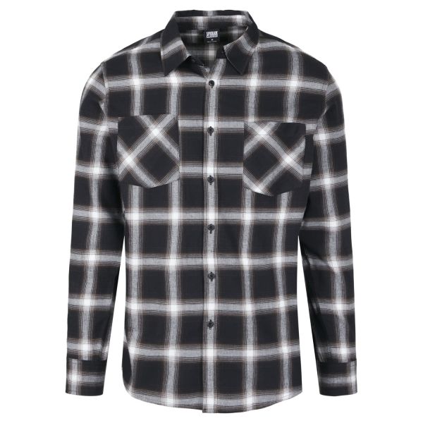 Urban Classics - A Carreaux FLANELL Chemise green