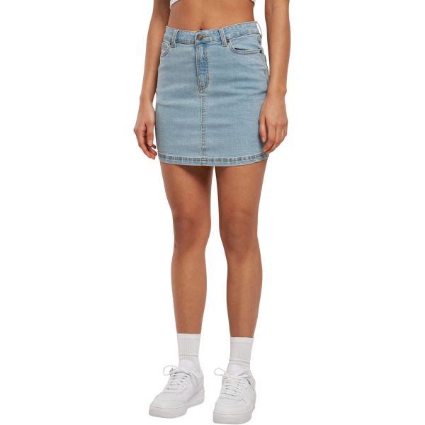 Urban Classics Ladies - Organic Stretch Denim Mini Rock