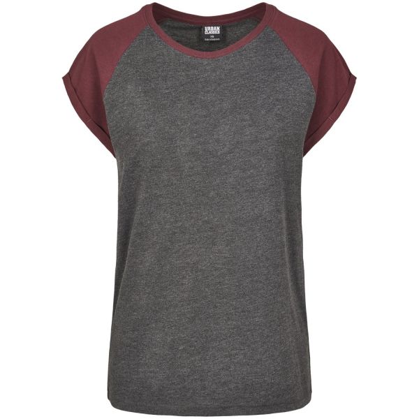 Urban Classics Ladies - RAGLAN Contrast Top Long Shirt