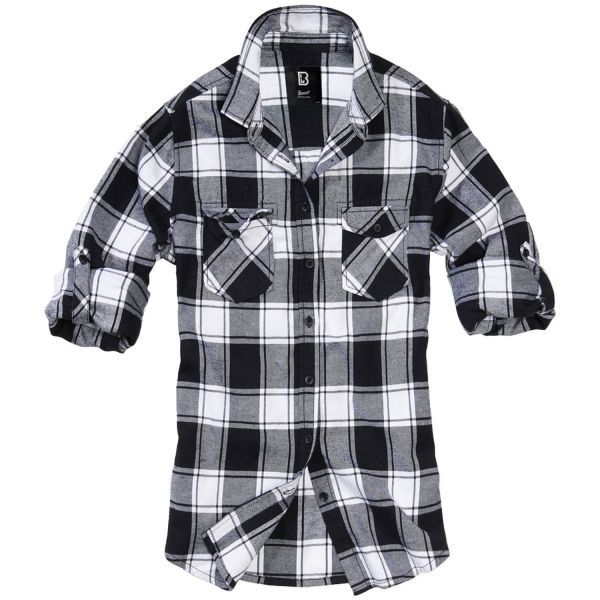 Brandit Ladies - FLANELL Shirt black / red