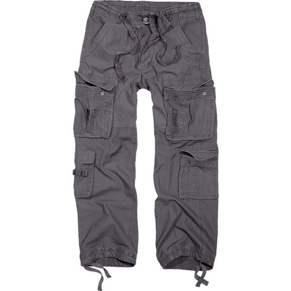 Brandit Pure Vintage Cargo Army Trousers white