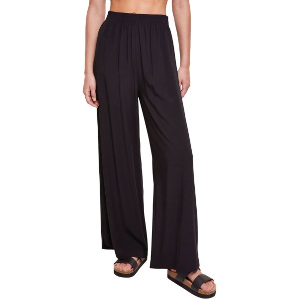 Urban Classics Ladies - Wide Leg Viscose Pants