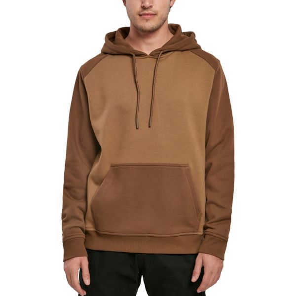 Urban Classics - 2-TONE Raglan Hoody brown