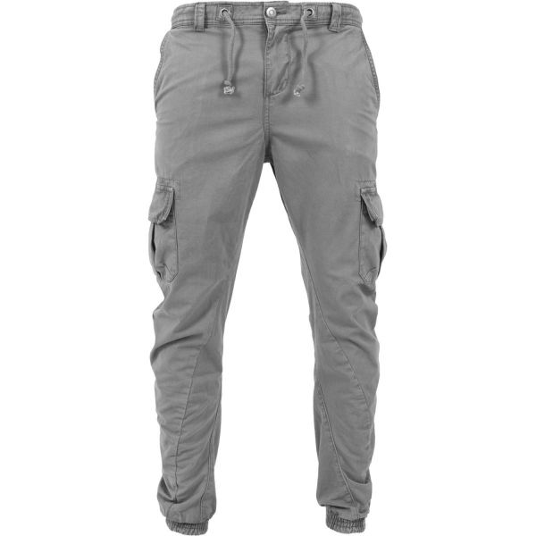 Urban Classics - CARGO Twill Jogging Pants gris fonce