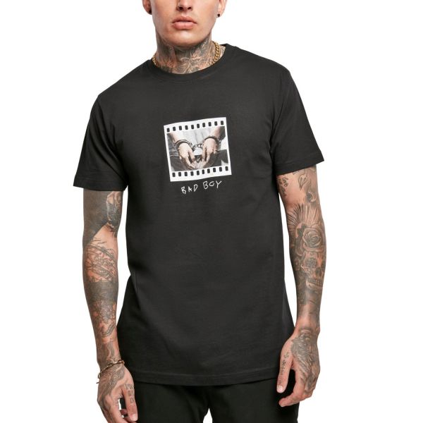 Mister Tee Grafik Shirt - BAD BOY Handcuffs schwarz