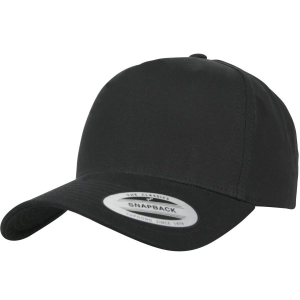 Flexfit 5-Panel Curved Classic Snapback Cap - navy
