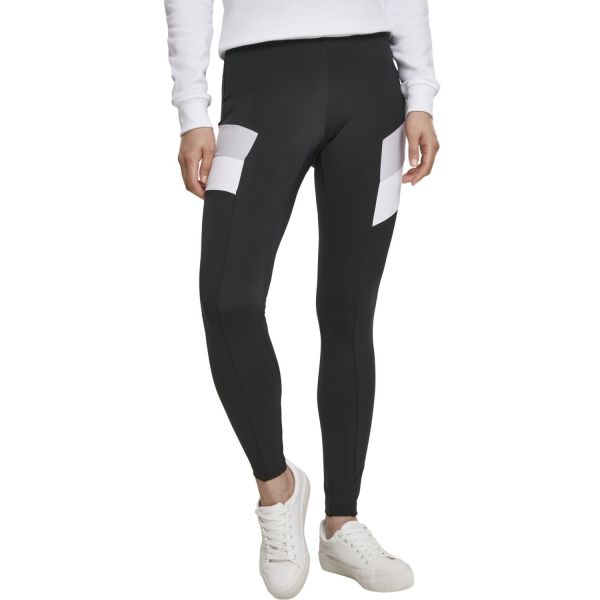 Urban Classics Ladies - Color Block Leggings noir / violett