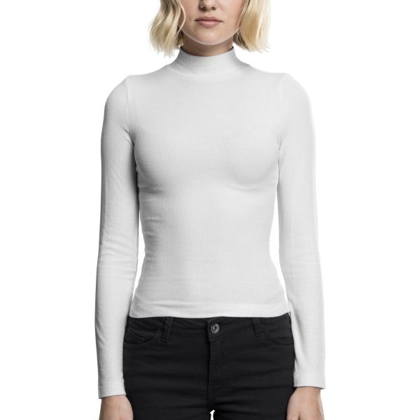 Urban Classics Ladies - Turtleneck Longsleeve Langarm Shirt