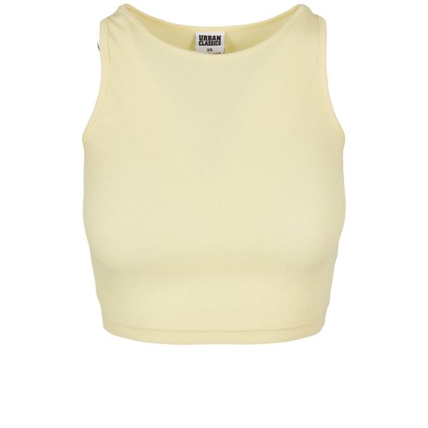 Urban Classics Ladies - Cropped Rib Tank Top Shirt bauchfrei