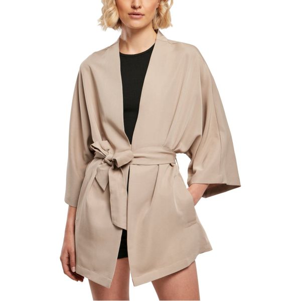 Urban Classics Ladies - Viscose Twill Kimono Mantel