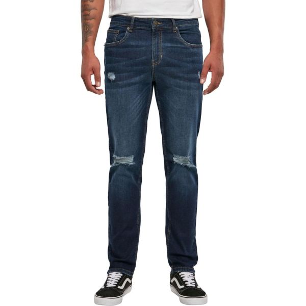 Urban Classics - Distressed Stretch Denim Jeans washed