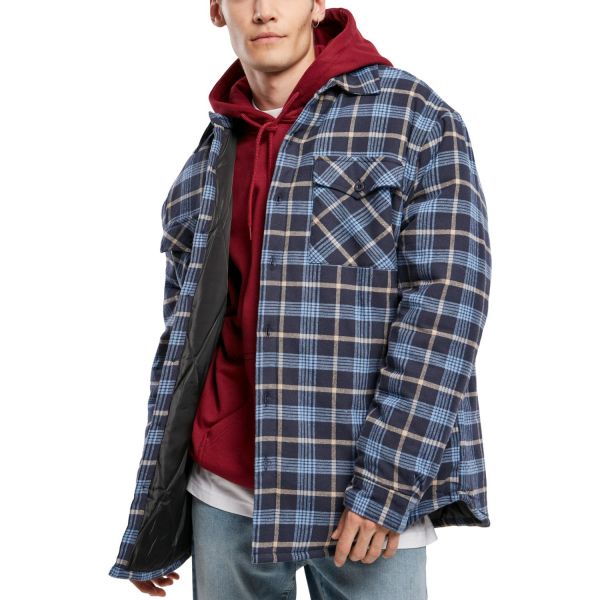 Urban Classics - Plaid Quilted Shirt Veste rouge