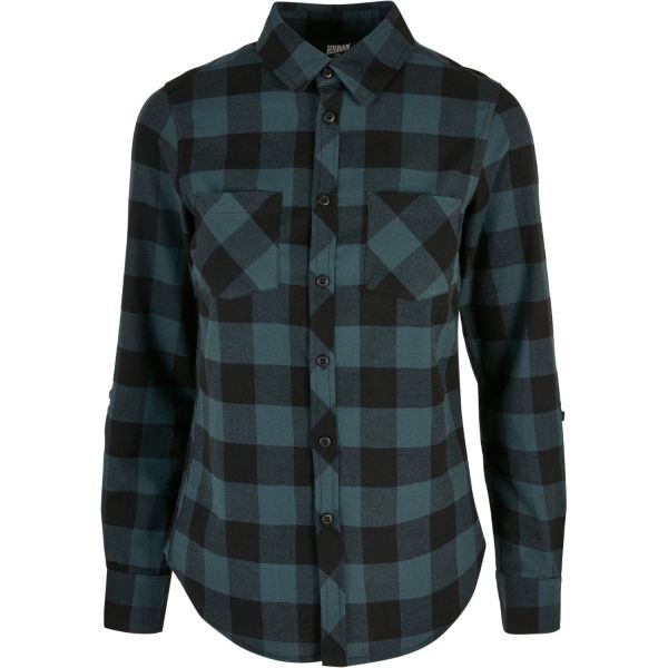 Urban Classics Ladies - TURNUP FLANELL Shirt jasper