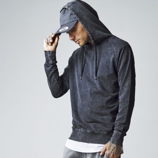 Urban Classics - ACID WASH Raglan Hoody Pullover