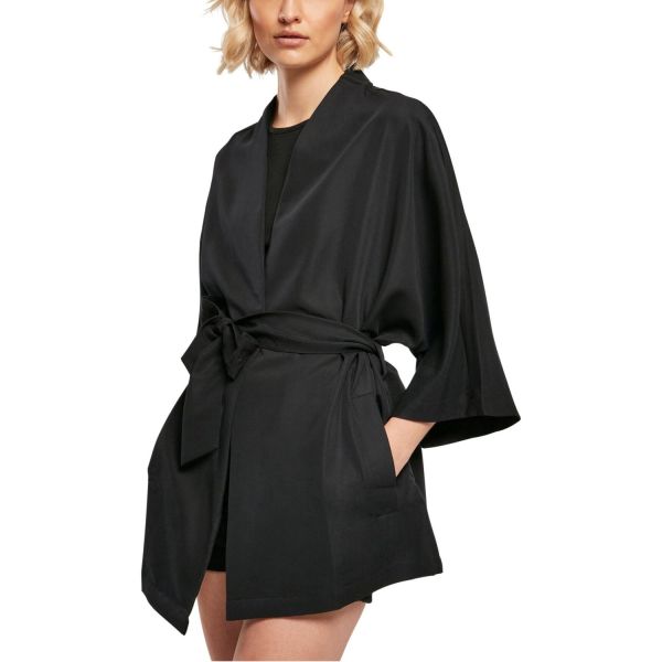 Urban Classics Ladies - Viscose Twill Kimono Mantel