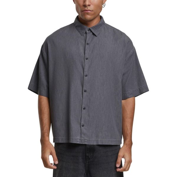 Urban Classics - Lightweight Denim Shirt midgrey