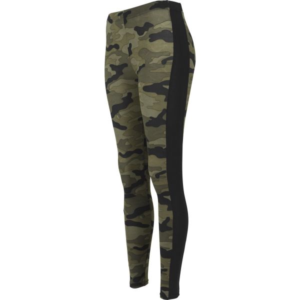 Urban Classics Femme - CAMO Stripe Leggings wood camo