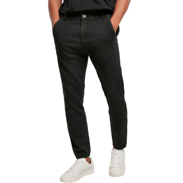 Urban Classics - Knitted Chino Denim Pants black