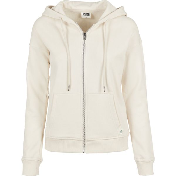 Urban Classics Ladies - Organic Terry Zip Hoody sand