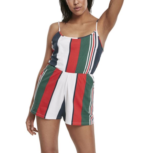 Urban Classics Ladies - Short Spaghetti Sommer Jumpsuit