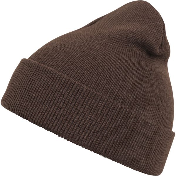 Urban Classics Beanie Bonnet - BASIC FLAP chocolate brun