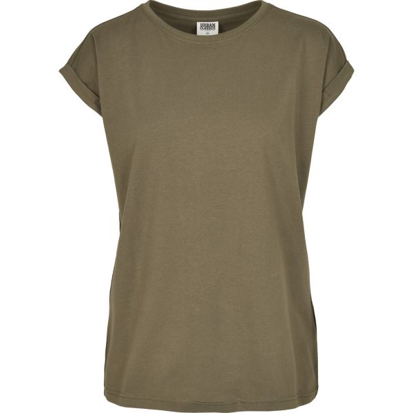 Urban Classics Ladies - Organic Extended Shoulder Long Shirt