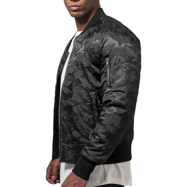 Urban Classics - TONAL CAMO Bomber Veste olive fonce
