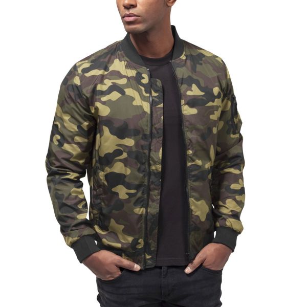 Urban Classics - LIGHT CAMO Bomber Jacket wood camo