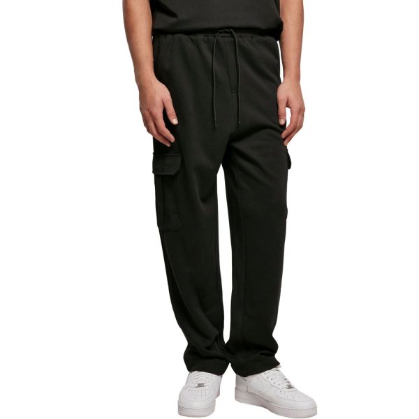 Urban Classics - 90s Cargo Fleece Sweatpants noir