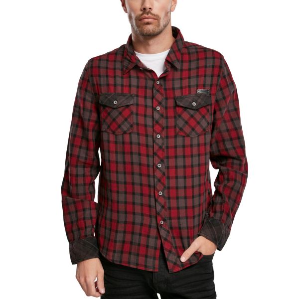 Brandit - Duncan Checked Flanell Chemise rouge